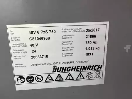 Elektrisk- 4 hjul 2017  Jungheinrich EFG 320 Baujahr 2017 Stunden 1629 HH 4640 (10)