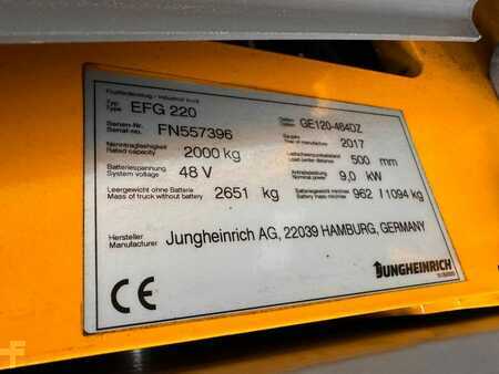 Elektro 3 Rad 2017  Jungheinrich EFG 220 Baujahr 2017 /Triplex /Std.5108 /Akku 2017 (10)