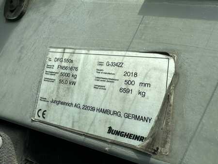 Dízel targoncák 2018  Jungheinrich DFG 550s  Baujahr 2018 / Stunden 5004/ HH 3,3M/  Drehgerät (6)