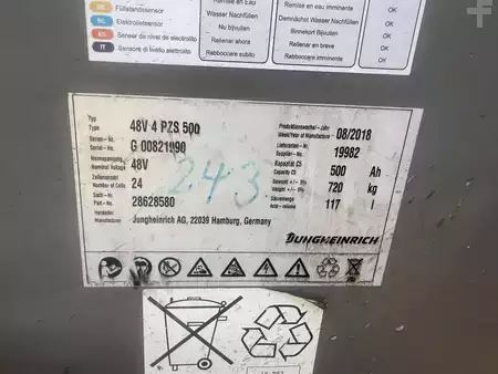 Elektro 3 Rad 2018  Jungheinrich EFG 213 Baujahr 2018 / Stunden13341 HH 3300 (9)