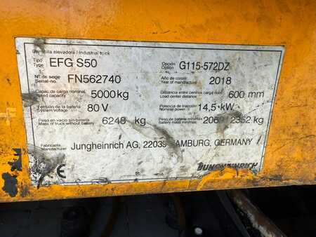 Elektro 4 Rad 2018  Jungheinrich EFG S 50 Baujahr 2018/ Triplexmast Freihubmast (5)