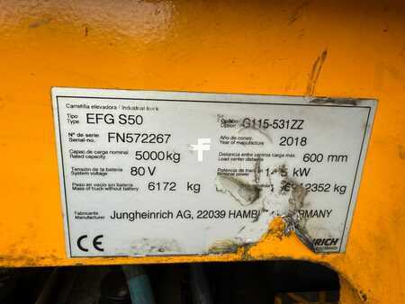 Chariots électriques à 4 roues 2018  Jungheinrich EFG S 50 Baujahr 2018/ HH 5310 ZZ Duplex/Freihubmast (6)