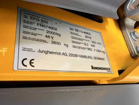 Elektrisk- 3 hjul 2018  Jungheinrich EFG 220 Lithium Baujahr 2018 Stunden 10638 HH 4,64M Triplex (6)