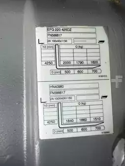 3-wiel elektrische heftrucks 2018  Jungheinrich EFG 220 Baujahr 2018 /Triplex / Stunden 3111 (10)