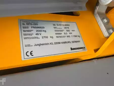 Elektro 3 Rad 2020  Jungheinrich EFG 220 Baujahr 2018 /Triplex/Kabine Akku 2020 (9)