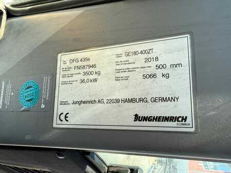 Dieselový VZV 2018  Jungheinrich DFG 435s Baujahr 2018 /Stunden 5828/ Kabine/Duplex (7)
