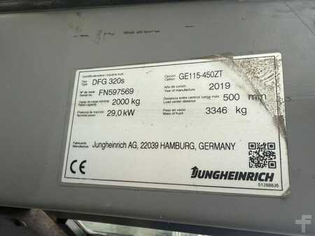 Dieseltruck 2019  Jungheinrich DFG 320s Baujahr 2019/ HH4500 / Vollkabine /Triplex (6)