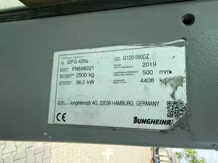 Dieselstapler 2019  Jungheinrich DFG 425s Baujahr 2019/ Stunden 10735 HH 5500 (8)