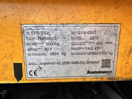 Elektro 4 Rad 2019  Jungheinrich EFG S 50 Baujahr 2019/Kabine /Heizung /3-4Ventil (6)