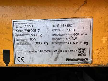 Elektro 4 Rad 2019  Jungheinrich EFG S 50 Baujahr 2019/Kabine /Heizung /3-4Ventil (6)