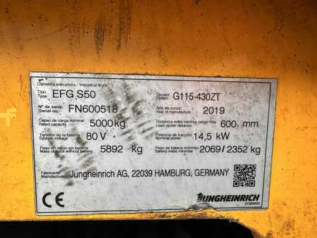 Elektro 4 Rad 2019  Jungheinrich EFG S 50 Baujahr 2019/Kabine /Heizung /3-4Ventil (7)
