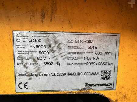 Elektro 4 Rad 2019  Jungheinrich EFG S 50 Baujahr 2019/Kabine /Heizung /3-4Ventil (7)