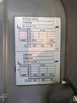 Elektro 3 Rad 2019  Jungheinrich EFG 220 Baujahr 2019 /Triplex /Std.4442 /Akku 2019 (10)