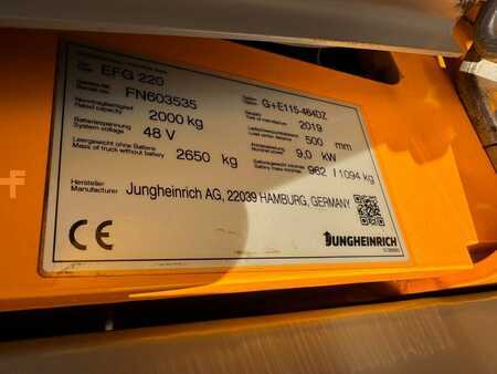 Elektro 3 Rad 2019  Jungheinrich EFG 220 Baujahr 2019 /Triplex /Std.4442 /Akku 2019 (7)