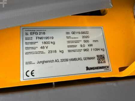 Elektro 3 Rad 2020  Jungheinrich EFG 218 Baujahr 2020 / Stunden 6351 HH 3300 (9)