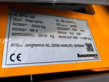 Elektro 4 Rad 2020  Jungheinrich EFG 320 Baujahr 2020 /Kabine/StvZo/ TOP ZUSTAND (6)