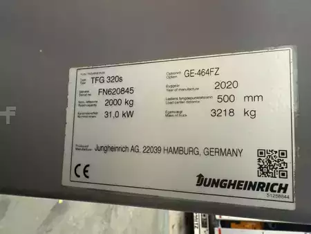 LPG VZV 2020  Jungheinrich TFG 320s Baujahr 2020/ Stunden 1083/ HH 4640 (8)