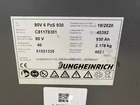 Eléctrico - 4 rodas 2020  Jungheinrich EFG 540 Baujahr 2020/ Akku 2020 / Stunden 2831 (9)