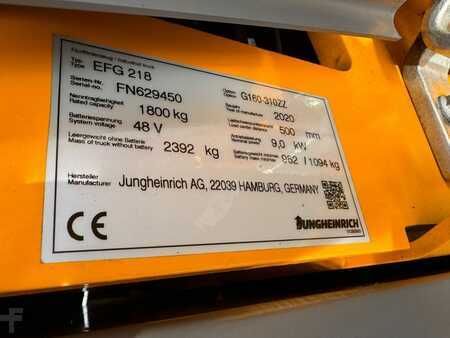 Elektro tříkolové VZV 2020  Jungheinrich EFG 218 Baujahr 2020 / Stunden 9739 HH 3100 (6)