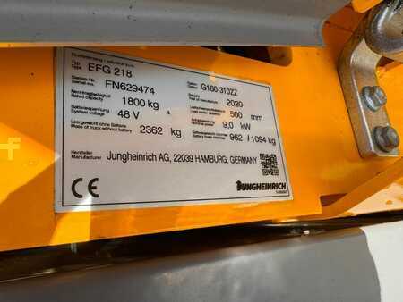 Elektro 3 Rad 2020  Jungheinrich EFG 218 Baujahr 2020 / Stunden 10685 HH 3100 (7)