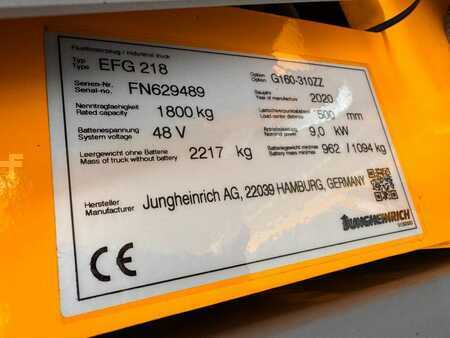 Elektro 3 Rad 2020  Jungheinrich EFG 218 Baujahr 2020 / Stunden 10643 HH 3100 (6)