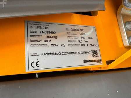 Elektro 3 Rad 2020  Jungheinrich EFG 218 Baujahr 2020 / Stunden 11273 HH 3100 (7)