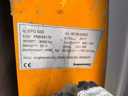 Chariots électriques à 4 roues 2017  Jungheinrich EFG S30 Baujahr 2017/ TRIPLEX Stunden 3819 (6)
