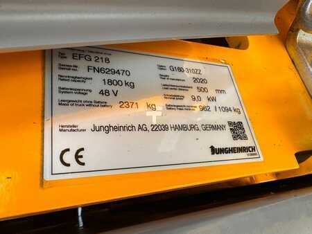 Elektro 3 Rad 2020  Jungheinrich EFG 218 Baujahr 2020 / Stunden 10240 HH 3100 (6)
