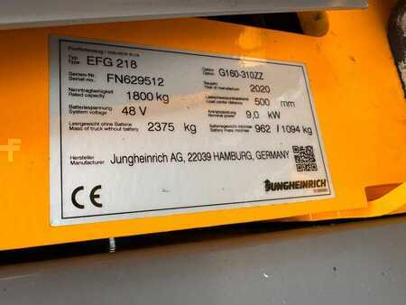 Elektro 3 Rad 2020  Jungheinrich EFG 218 Baujahr 2020 / Stunden 11801 HH 3100 (7)