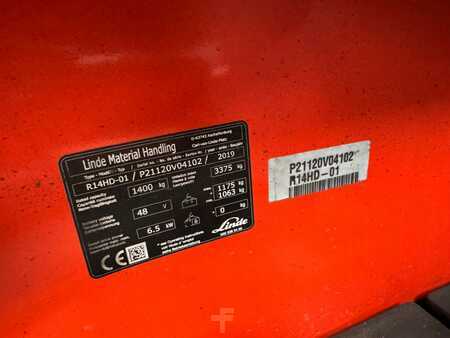 Schubmaststapler 2019  Linde R 14HD-01 Baujahr 2019/ HH 11,50M /Kamera/TOP ZUSTAND (4)