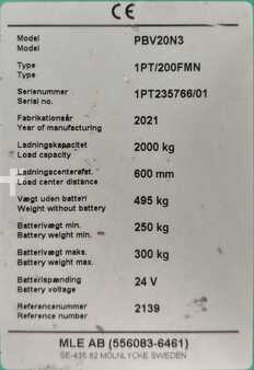 Wózek platformowy 2021  Mitsubishi PBV20N3 (5)
