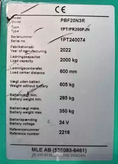 Máquinas de plataforma elétrica 2022 Mitsubishi PBF20N3R (4)