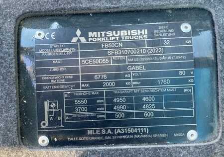 Chariot 4 roues électrique 2022  Mitsubishi FB50CN (2)