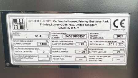 Stacker pedestre 2024  Hyster S 1.4 iL (6)