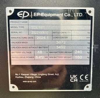 Elektro tříkolové VZV 2024  EP Equipment TDL 161 (7)