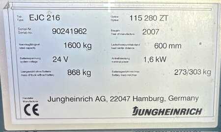 Hochhubwagen  Jungheinrich EJC 216 (4)