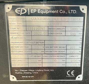 Elektro 4 Rad 2022  EP Equipment CPD 50 F8 (7)