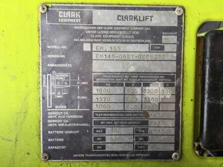 Elektromos 4 kerekű 1986  Clark EM 15 S (6)