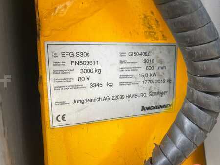 Electric - 4 wheels 2016  Jungheinrich EFG S30s 4000 (6)