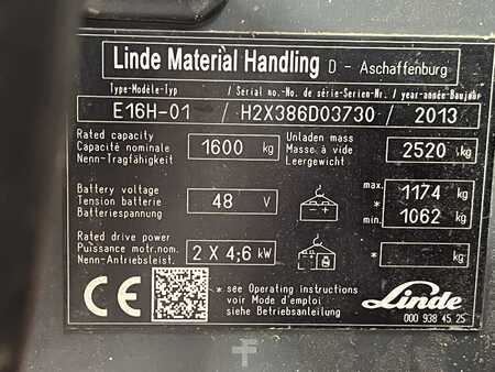 El Truck - 3-hjul 2013  Linde E16H-01 3740mm (4)