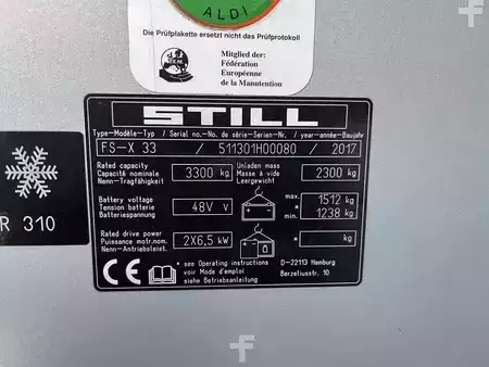 El-pallevogn med sæde 2017  Still FS-X 33 Coldstore (4)