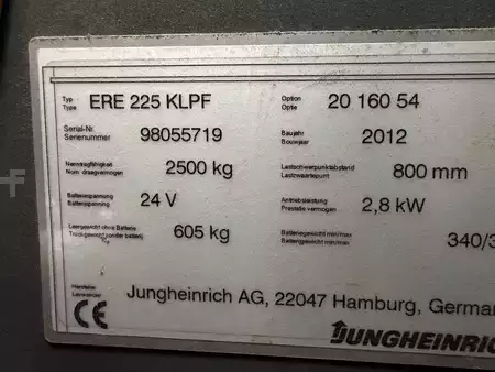 Trailers 2012  Jungheinrich ERE 225 KLPF 1600mm (9)
