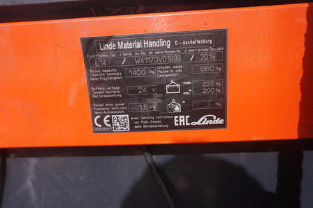 Hochhubwagen 2019  Linde L 14 - 701 Stunden (7)