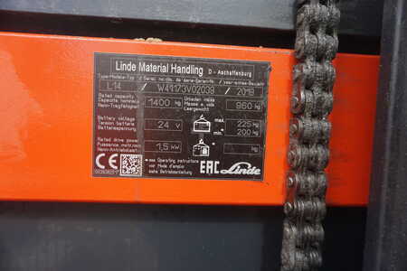 Apilador eléctrico 2019  Linde Linde L 14 - 1059 Betriebsstunden (7)