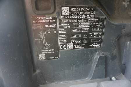 Elektryczne 3-kołowe 2019  Linde E 16-02 Lithium Ion (3)