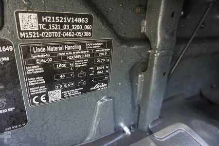 3-wiel elektrische heftrucks 2019  Linde E 16 L (8)
