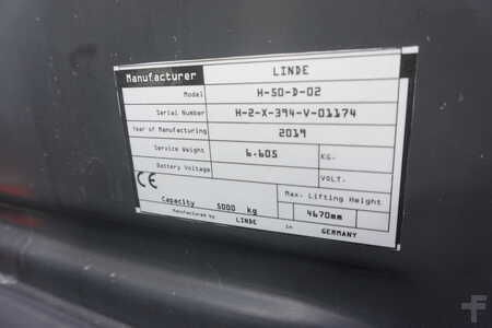 Dieselstapler 2019  Linde H 50D-02 - Triplex (2)