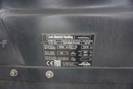 Elektro tříkolové VZV 2015  Linde E 12-02 - Nur 645 Stunden (3)