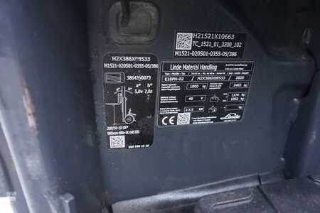 Elektromos 4 kerekű 2020  Linde E 18PH-02 - 4.895 Stunden (12)