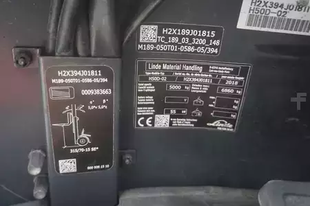 Diesel Forklifts 2018  Linde H 50D-02 - Triplex - 5.302 Stunden (6)